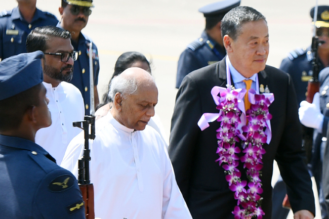 Thailand’s Prime Minister arrives in SL