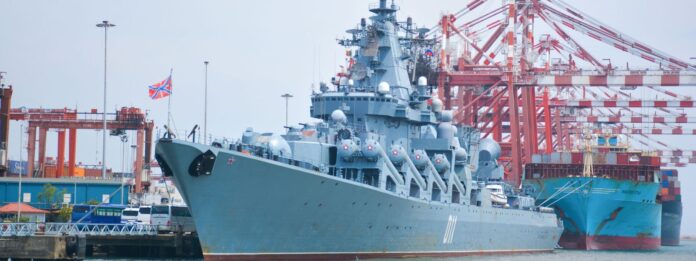 Russian Missile Cruiser Varyag Docks in Colombo Port