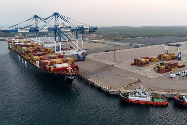Hambantota International Port begins container transshipment service