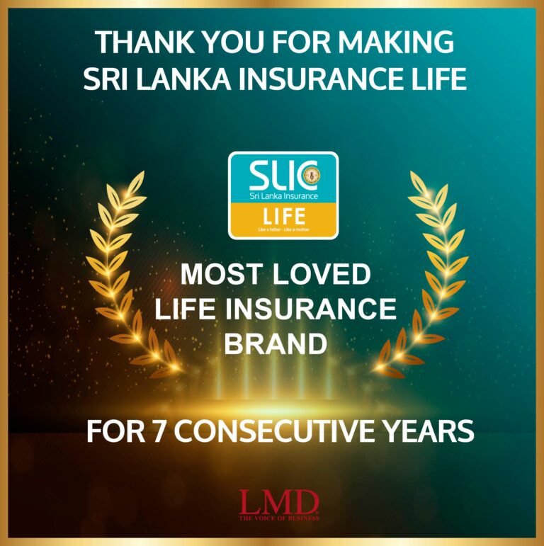 Sri Lanka Insurance awarded the Most Loved Life Insurance Brand of 2024 