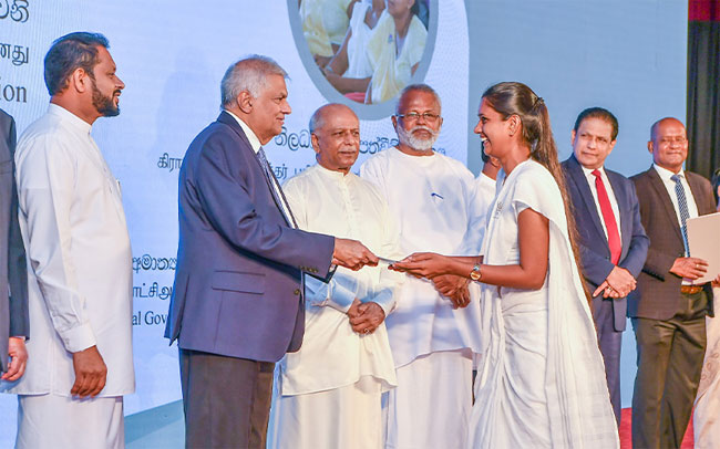 President stresses rural development and agricultural advancement: Over 2,000 Grama Niladhari officers appointed