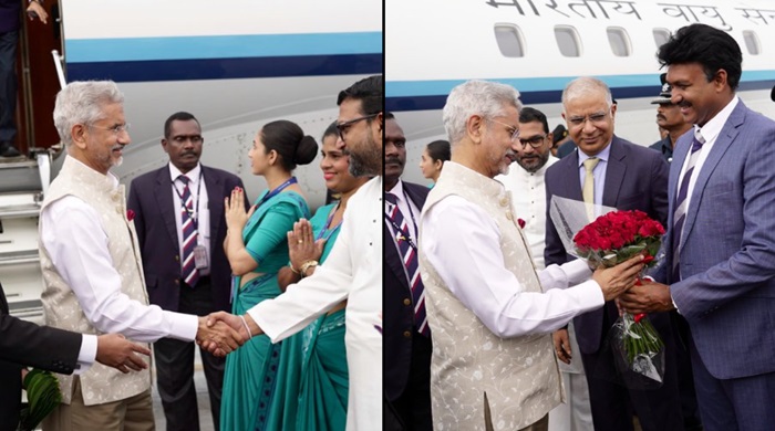 Indian External Affairs Minister arrives in Sri Lanka