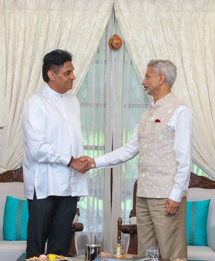 India’s External Affairs Minister and SL’s Opposition Leader discuss strengthening relations