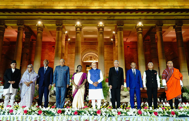 President attends swearing-in ceremony of reelected Indian Premier Modi