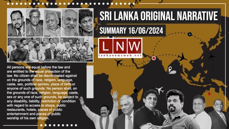 Sri Lanka Original Narrative Summary: 16/06
