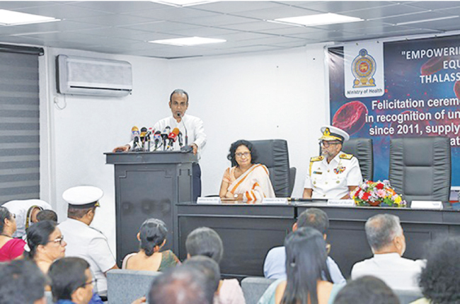 Health Ministry recognises Navy’s support for people living with thalassaemia