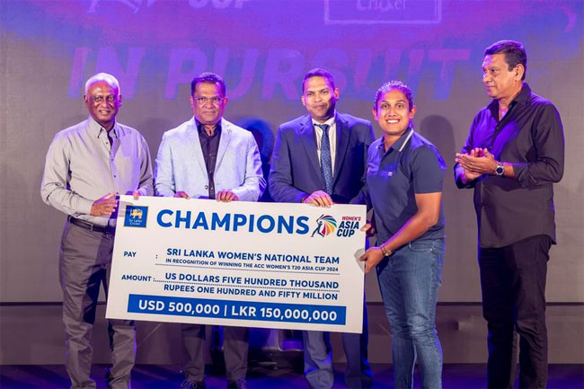 Sri Lanka Women’s Cricket Team awarded $500,000 for Asia Cup victory