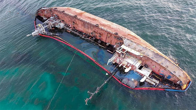 Sri Lankan among rescued crew after oil tanker capsises off Oman