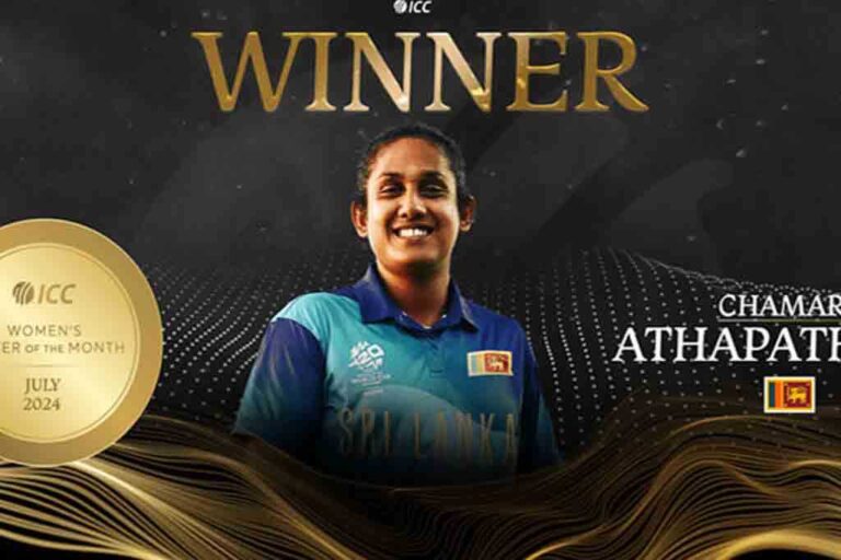 Chamari Athapaththu clinches third ICC Women’s Player of the Month Award