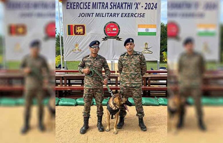 Indian and Sri Lankan armies deploy elite canines in joint exercise Mitra Shakti