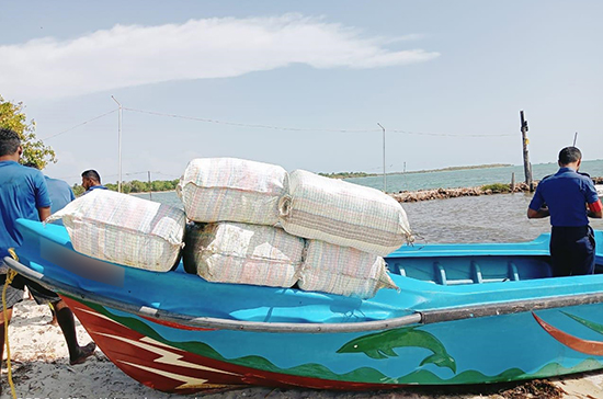 Navy seizes cannabis and arrests three in Kilinochchi sea operation