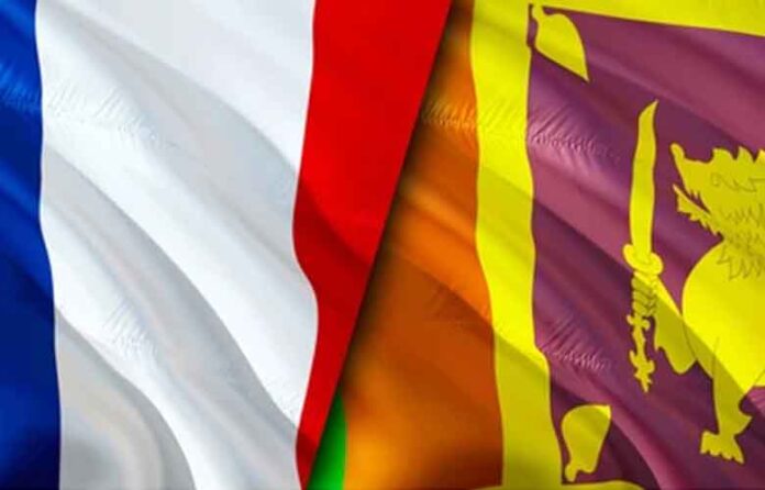 sri lanka france flags