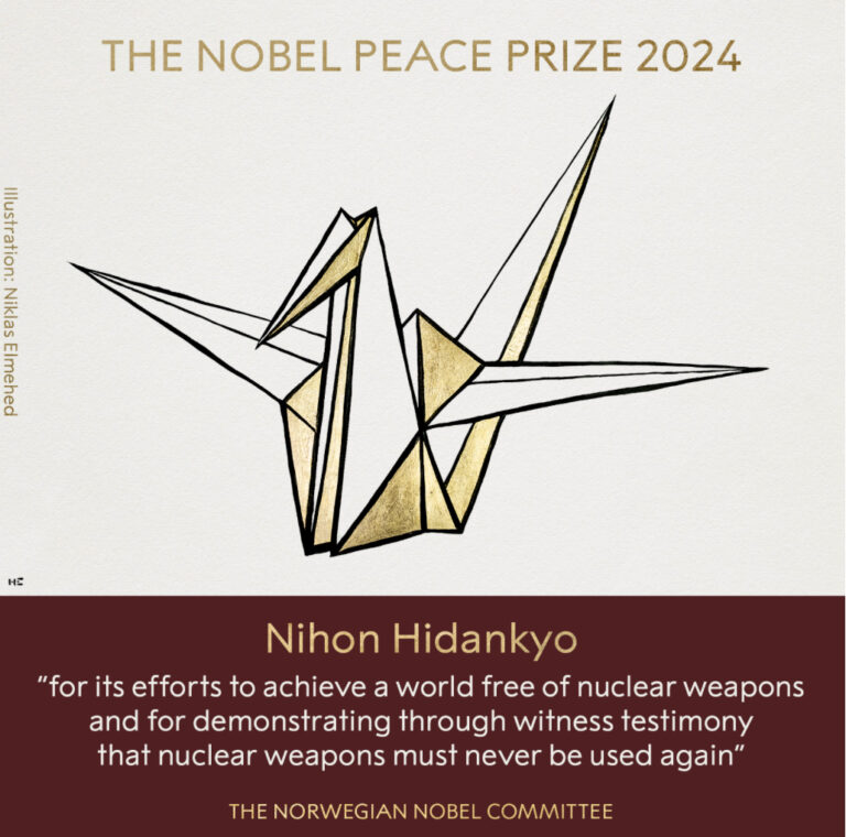 Japanese Organization Nihon Hidankyo Wins 2024 Nobel Peace Prize for Advocacy Against Nuclear Weapons