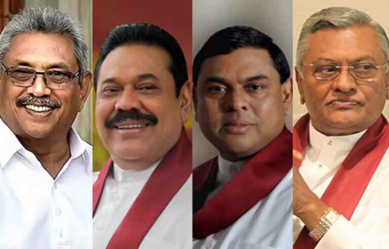 Rajapaksa Brothers withdraw from upcoming Parliamentary Election