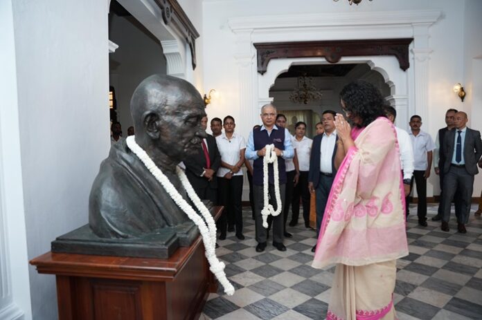 Sri Lanka marks Mahatma Gandhi’s 155th Birth Anniversary with tributes and oration
