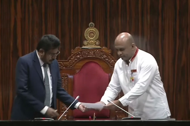 Asoka Ranwala appointed new Speaker for Parliament of Sri Lanka