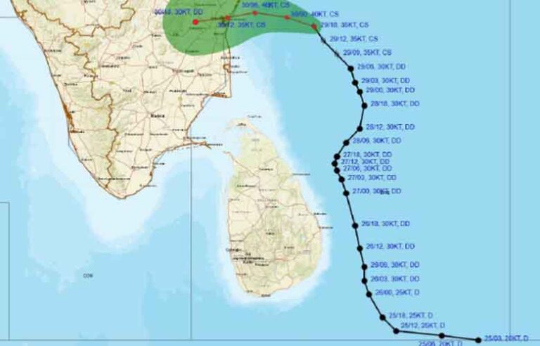 Impact of cyclonic storm “FENGAL” on island’s weather gradually dropping (Nov 30)