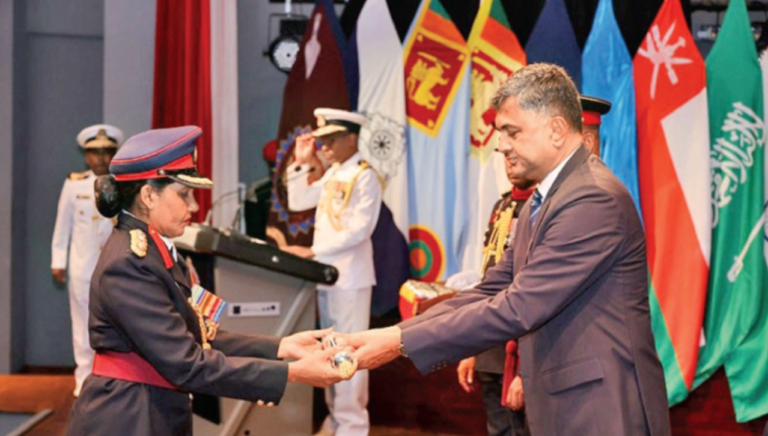 Sri Lanka’s National Defence College Celebrates Graduation of First Lady Officer from Tri-Forces
