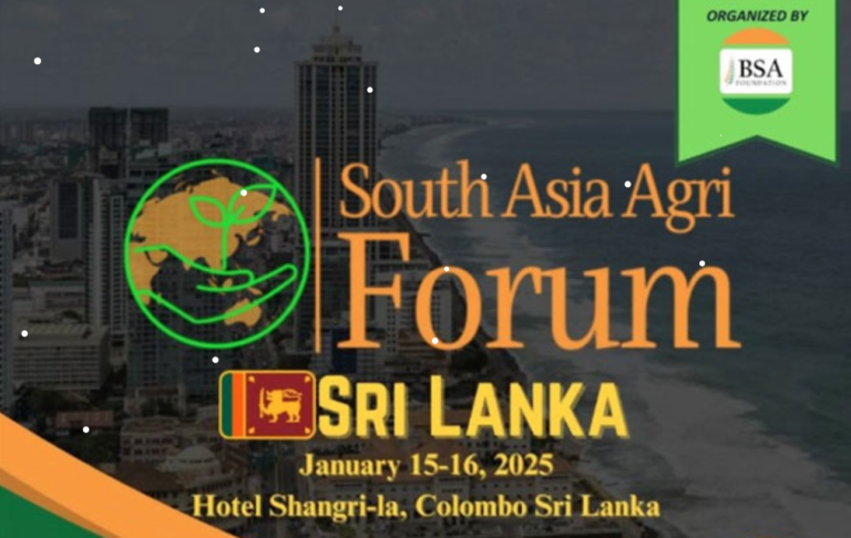 South Asia Agri Forum 2025 to Be Held in Colombo