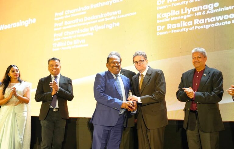 Prof. E. A. Weerasinghe and NSBM Top Management Team Honoured at Global CEO Leadership Excellence Awards 2024!