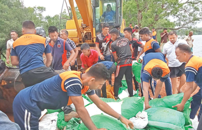 Sri Lanka Army Restores Damaged Aluthdivulwewa Reservoir