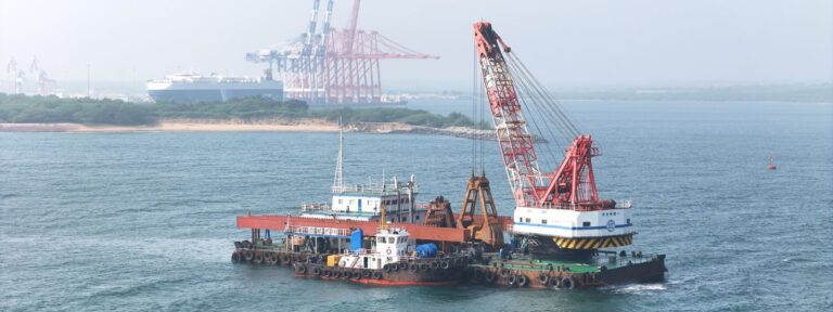 Hambantota International Port undertakes dredging to restore harbour depths