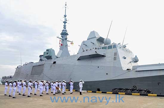 French Navy’s advanced frigate Provence docks at Port of Colombo on official visit