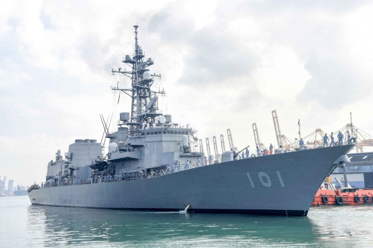 Japanese Naval Vessel MURASAME calls at Colombo Port for replenishment