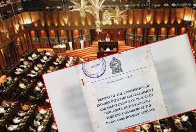 Parliament to commence debate on alleged illegal detention centres in Batalanda Scheme