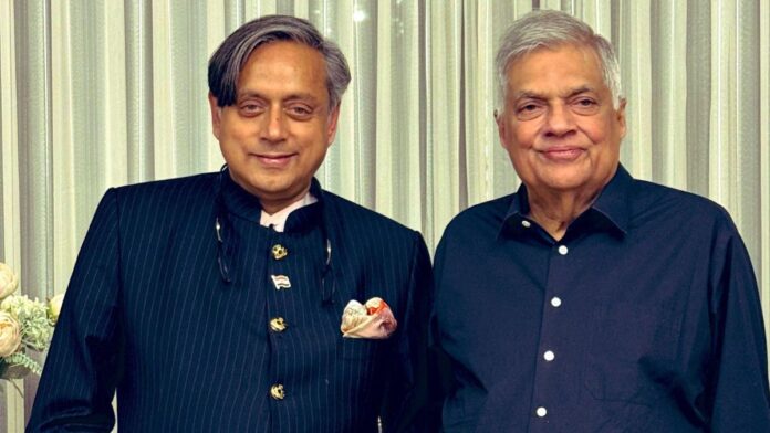 Shashi Tharoor on Ranil Wickremesinghe