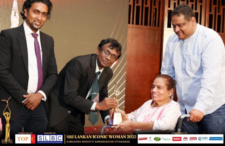 Honouring a Trailblazer: Subhadra Mohotti Samarakoon Vithanage Named Sri Lankan Iconic Woman 2025