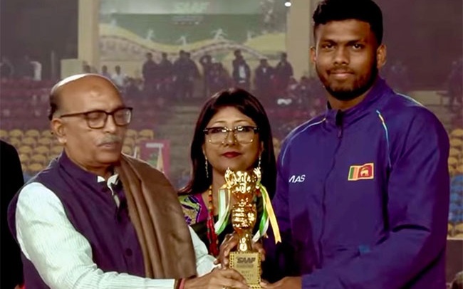 Rumesh Tharanga Crowned Best Male Athlete at South Asian Championships