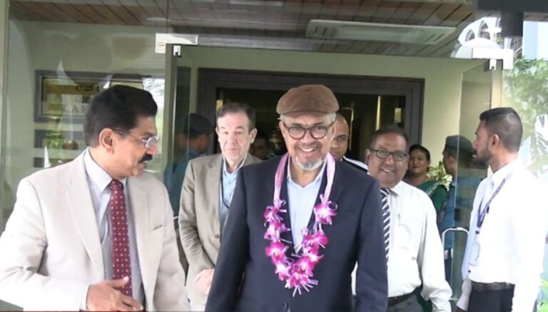WHO Chief Arrives in Sri Lanka Ahead of Major Regional Health Summit
