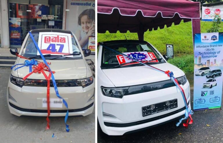 Browns EV Unveils Sri Lanka’s Most Affordable Electric Car, the BAW E7, with Test Drives in Kegalle