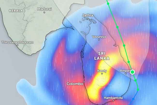 Cyclone ‘Ditwah’ Nearing Indian Coast as Sri Lanka Braces for Strong Winds and Heavy Rain