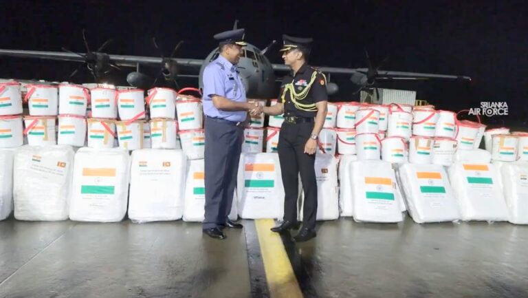 Disaster Situation: India Airlifts Fresh Relief Supplies to Sri Lanka