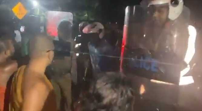 Tensions in Trincomalee Over Buddha Statue Prompt Police Intervention