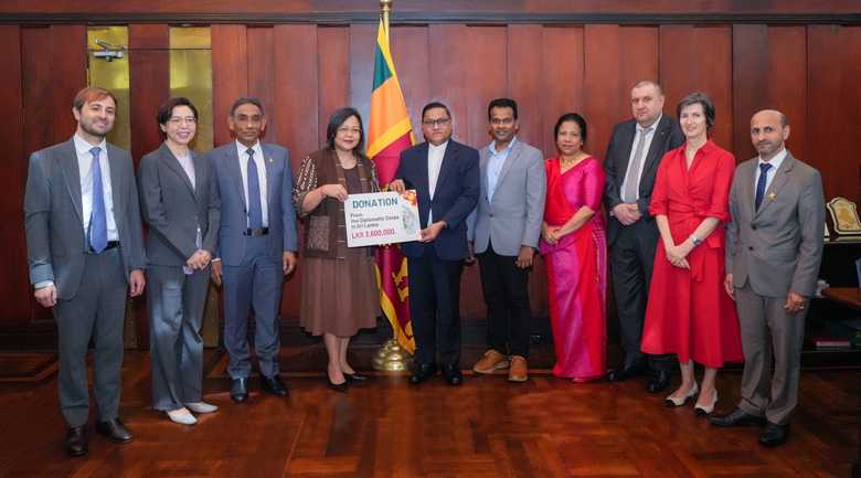Diplomatic Community in Sri Lanka Donates Rs 3.6 Million to Cyclone Relief
