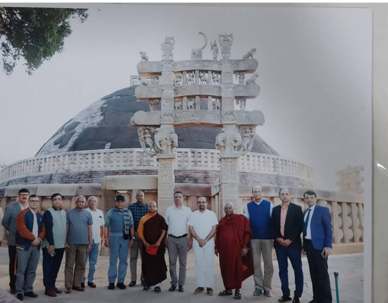 Sri Lanka Chief Justice and Supreme Court Judges Visit Sacred Sanchi Site in India