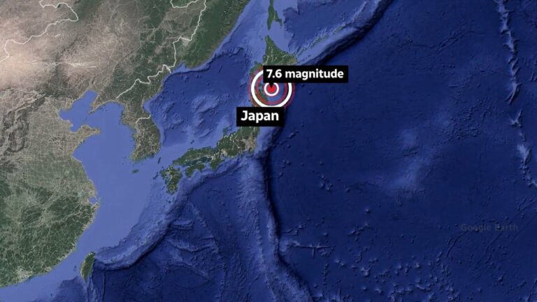Northern Japan Shaken by Major Quake: Minor Tsunami Reaches Coast