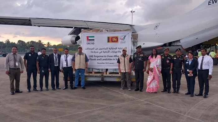 Seventh UAE Aid Flight Lands in Sri Lanka to Assist Flood Victims