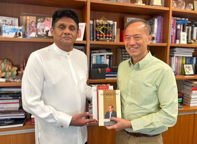 Opposition Leader Sajith Premadasa Holds Policy Talks with Former Singaporean Foreign Minister George Yeo During Study Visit