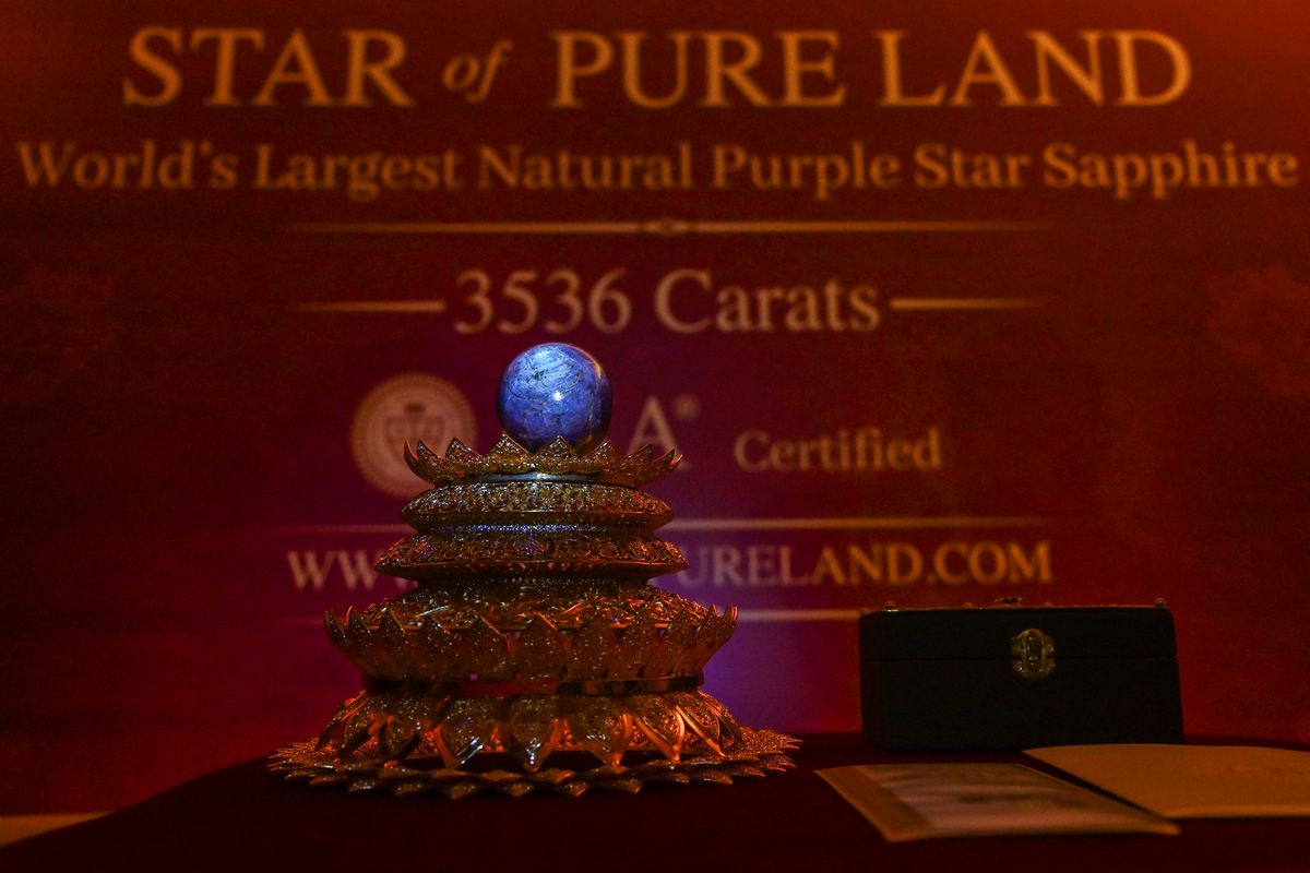 Record-Breaking Purple Star Sapphire Revealed in Colombo