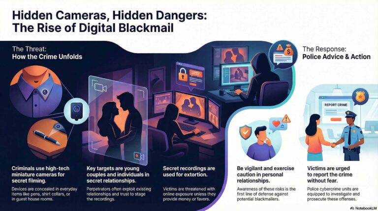 Police Warn of Rising Blackmail Cases Involving Secretly Filmed Intimate Videos