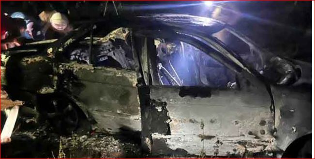 Burnt-Out Vehicle in Galle Linked to Akuregoda Double Murder
