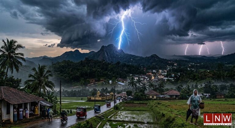 Severe Lightning Alert Issued Across Much of Sri Lanka