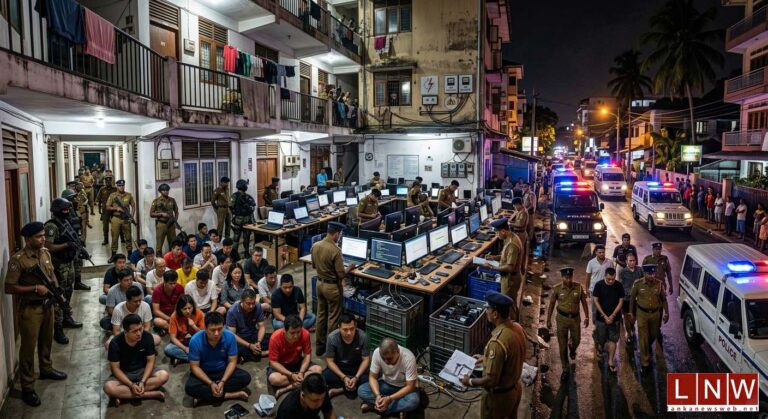 Mass Arrests Reveal Growing Foreign-Run Scam Networks in Sri Lanka