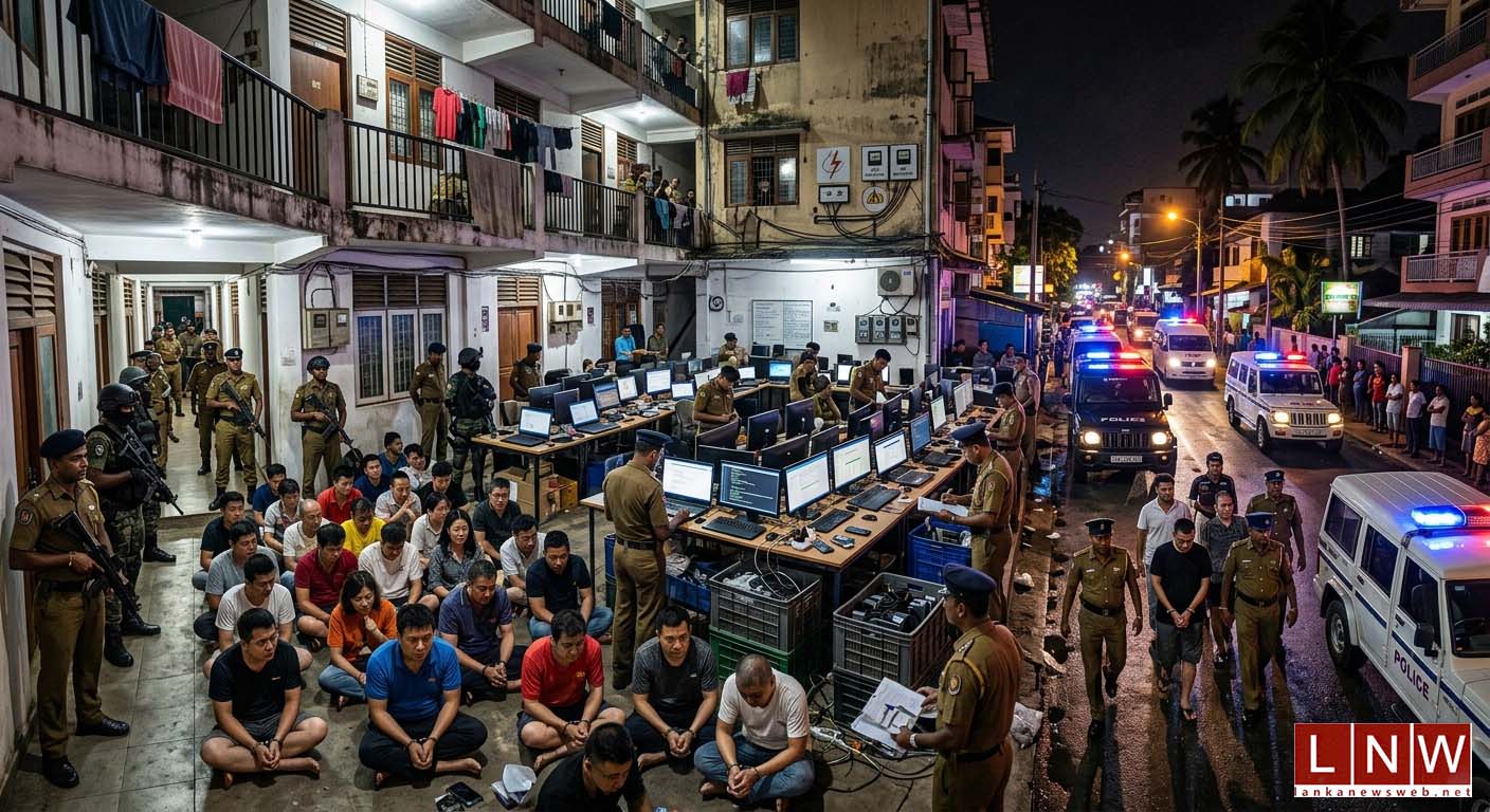 Mass Arrests Reveal Growing Foreign-Run Scam Networks in Sri Lanka