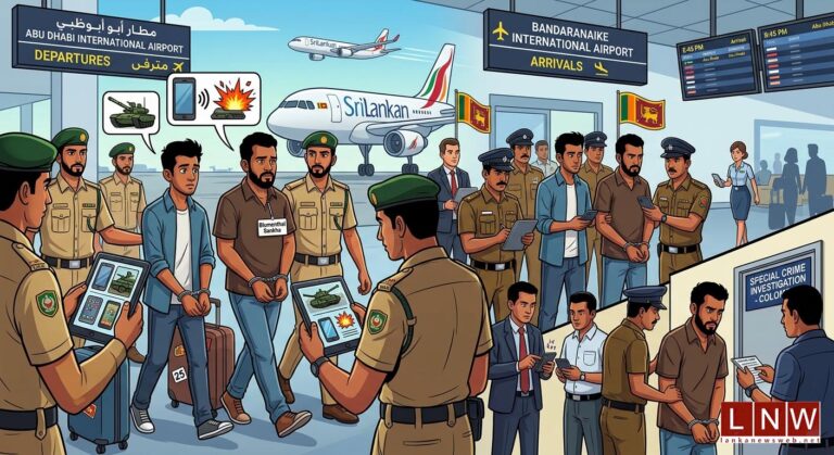 Wanted Crime Suspects Returned to Sri Lanka Following UAE Deportation