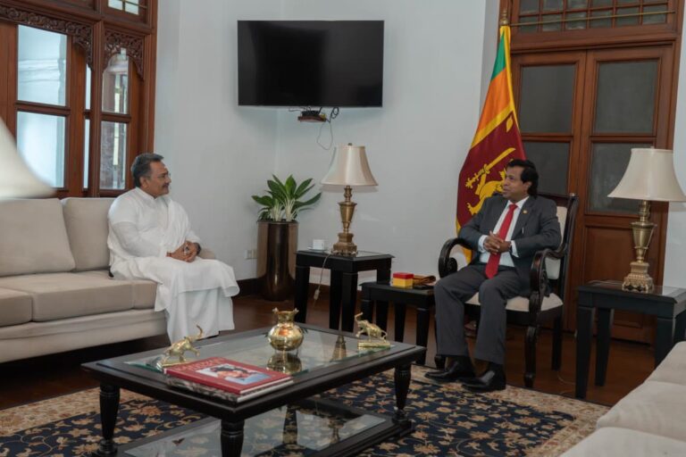 Chief Trustee of the Art of Living International Foundation, called on Secretary to the Prime Minister Pradeep Saputhanthri..
